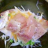 ゴマ油が食欲をそそる！ハナダイの”オイルかけ”